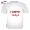 Custom O-Neck Short Sleeve Print Text Logo Design T-shirt DIY