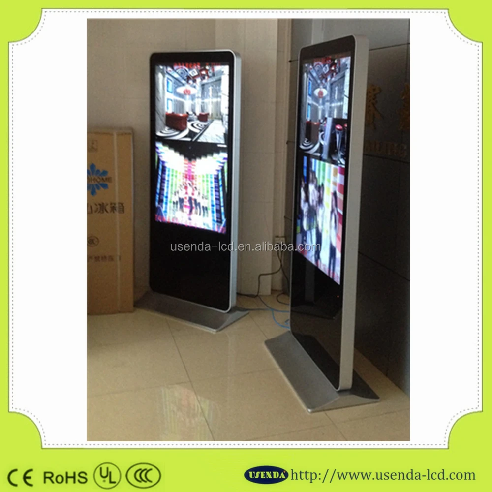 55inch Digital Advertising Screen,Led Advertising Monitor,Standing Free ...