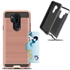 Manufacturer supplier brushed credit card holder phone cover for LG G7 optimized case