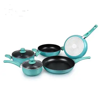 7pcs Non Stick Aluminium Forged Cookware Set With Induction Bottom