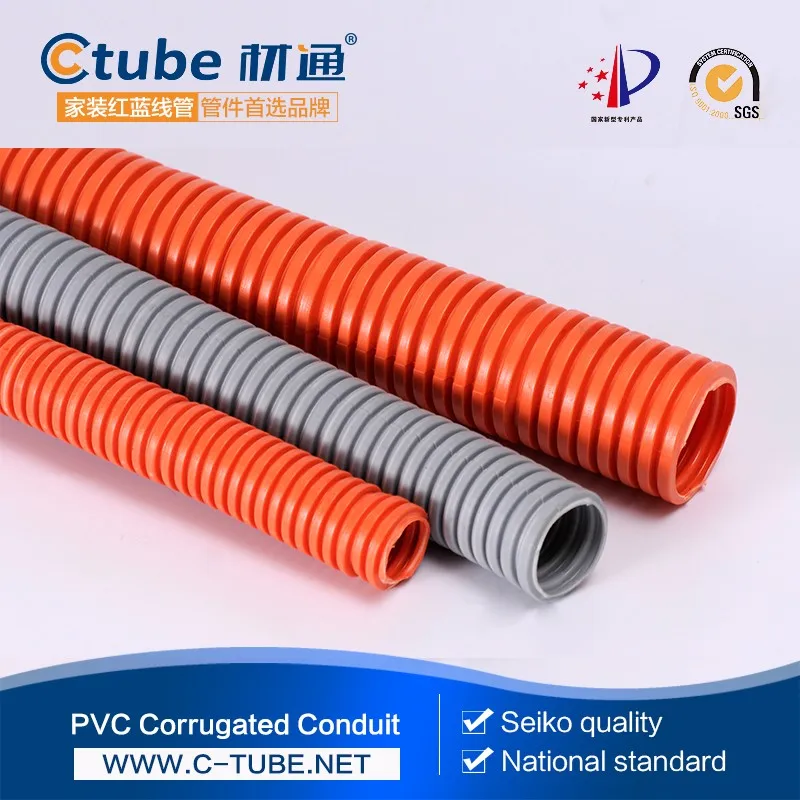 Uv Resistant Flexible Cable Protection Conduit/plastic Pvc Pipe Tube