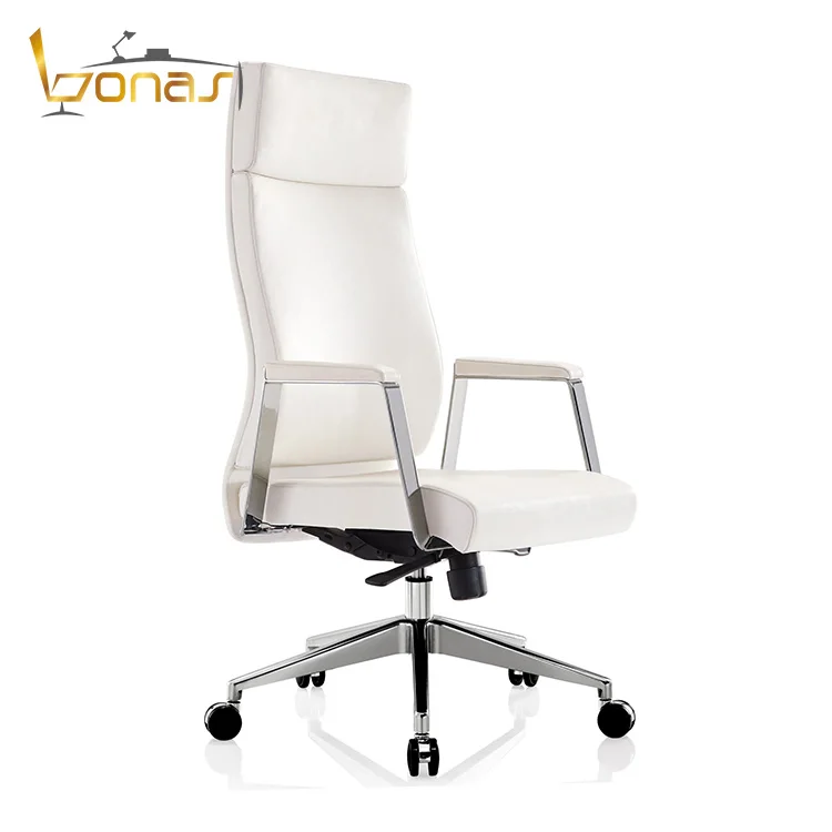 White Real Leather Executive Desk Chair Bns Lane Furniture Office White Real Leather Executive Desk Chair