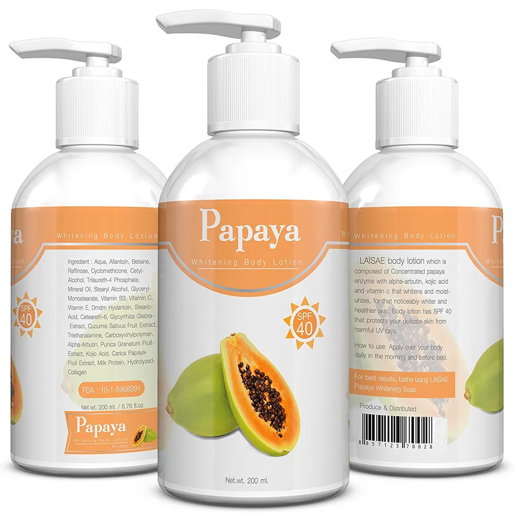 Natural Black Skin Whitening Papaya Body Lotion Buy Black Skin Body