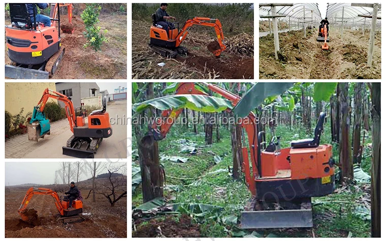 Moving Type small digger 0.8ton 1ton 1.5ton 1.8ton mini excavator