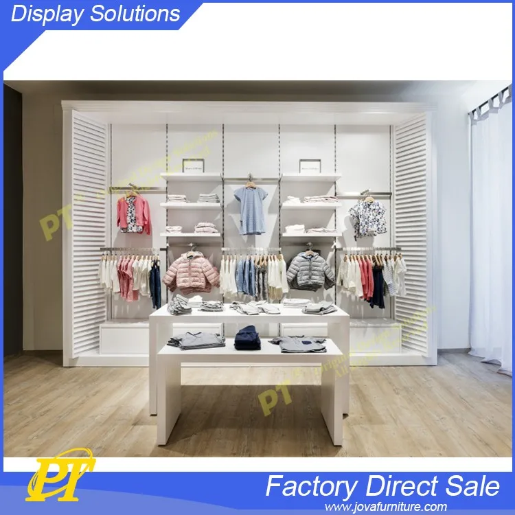 Mdfchildren Clothes Display Shelf,Clothing Display Stands For Baby