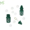 Hexagon Green St. Patrick's Day Shamrock Bubble Bottles