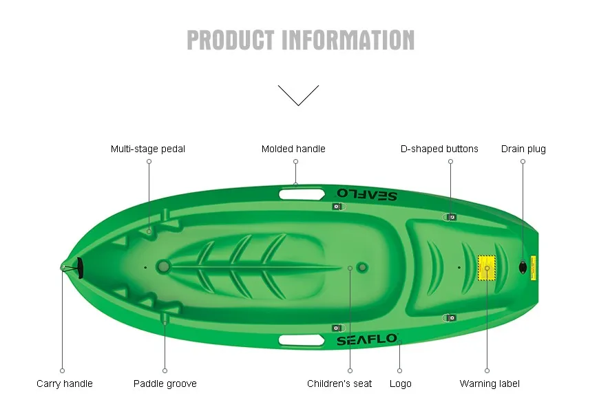 CHILDREN HIGH QUALITY KAYAK junior canoe SF-1001 CHILDS SIT ON TOP KIDS