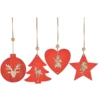 Heart/star/ball/tree hanging pendant, wooden craft supplies used for Christmas tree decoration, Christmas ornaments, gifts