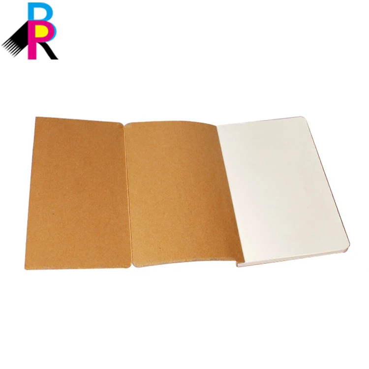 Personalized A5 Size Kraft Paper Journal Cover Perfect Binding Pastel