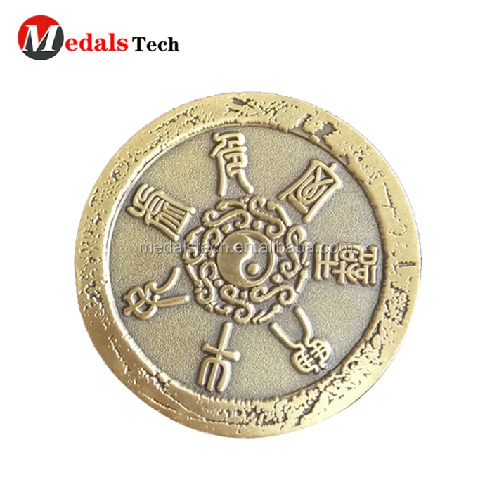 Die casting gold plated custom metal  souvenir gifts coin