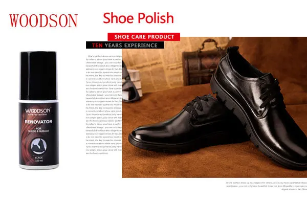 Good quality 100ml black neutral nubuck suede renovator