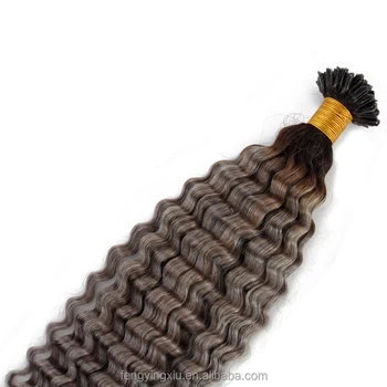 100 European Remy Fusion Hair Extensions Capsules Nail Tip Hair