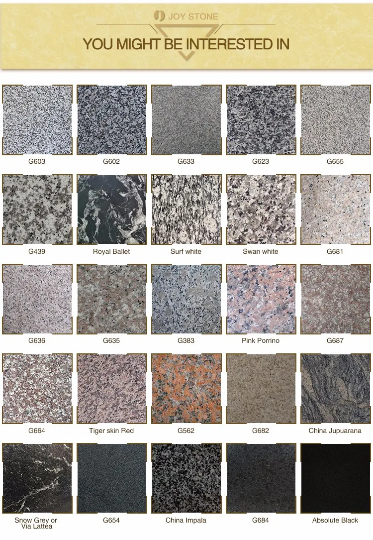 Competitive Price Customized Size G383 Pearl Flower Stone Palisades