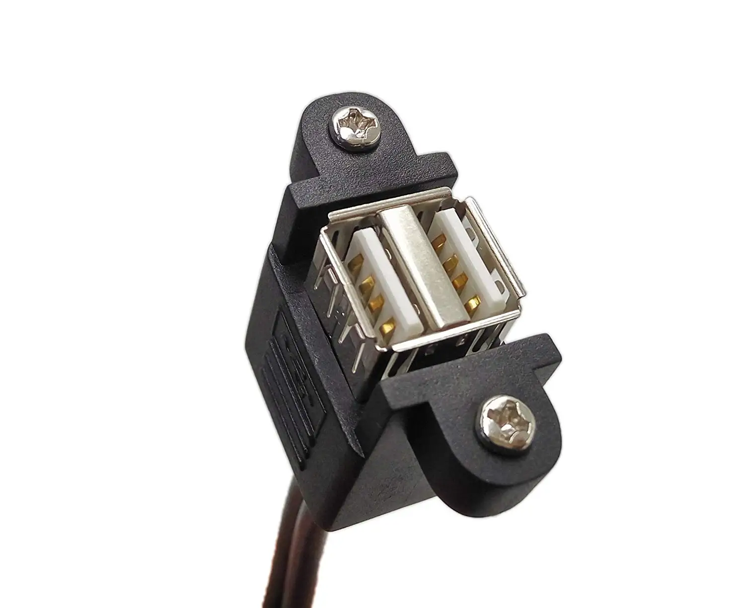 50cm Dual Usb 2.0 A Female Panel Mount 10p 0.1" Header Pitch