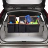 600D Heavy Duty Back Seat Cargo Car Trunk Storage Organizer Space Saving Auto Hanging Backseat Trunk Organizer for SUV