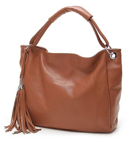 China wholesale Casual Women Genuine Leather Tote bags fashion large capacity ladies purses and handbags designer brand