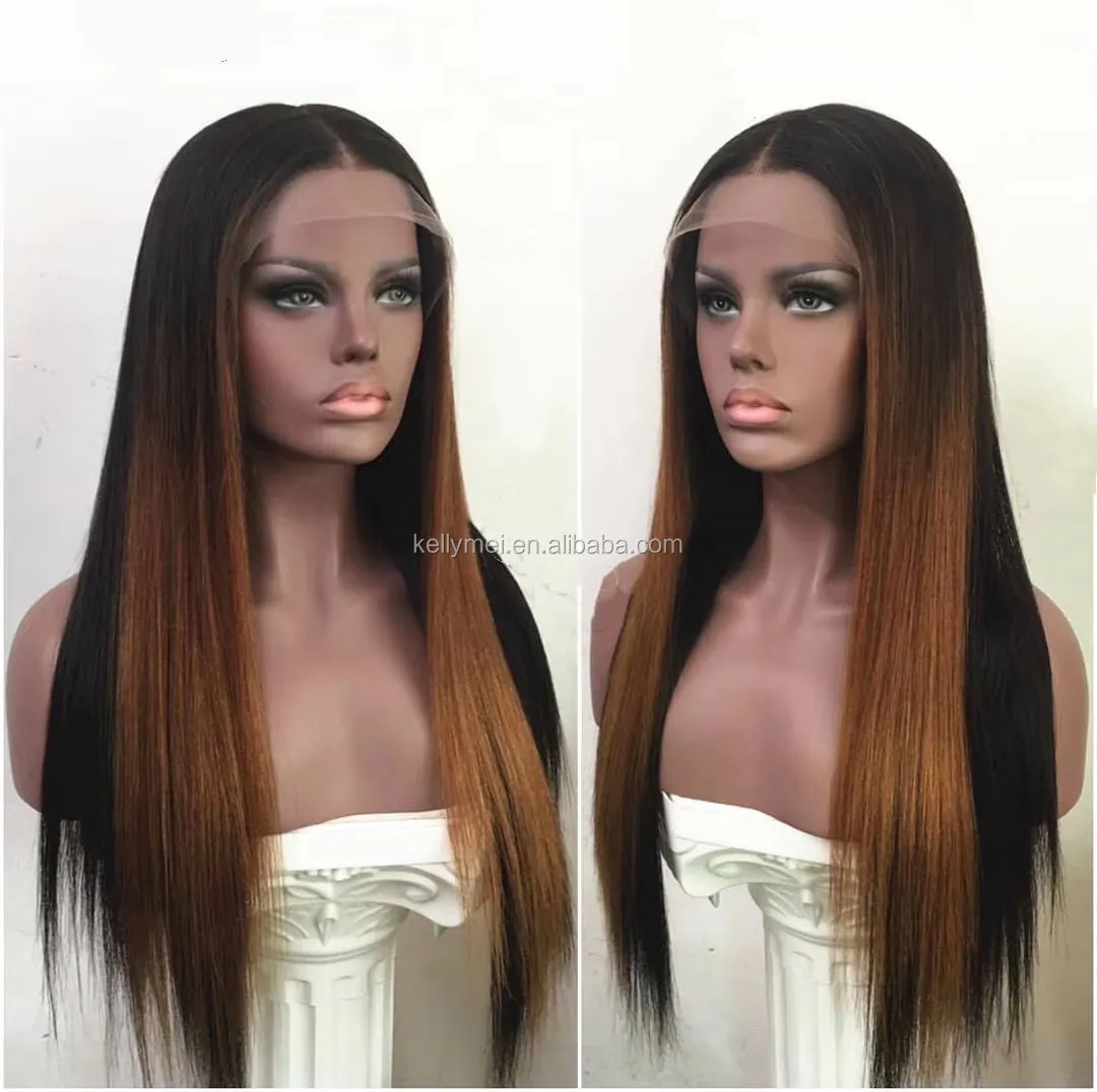 Ombre Mixed Brown Highlight Silky Straight 9a Grade
