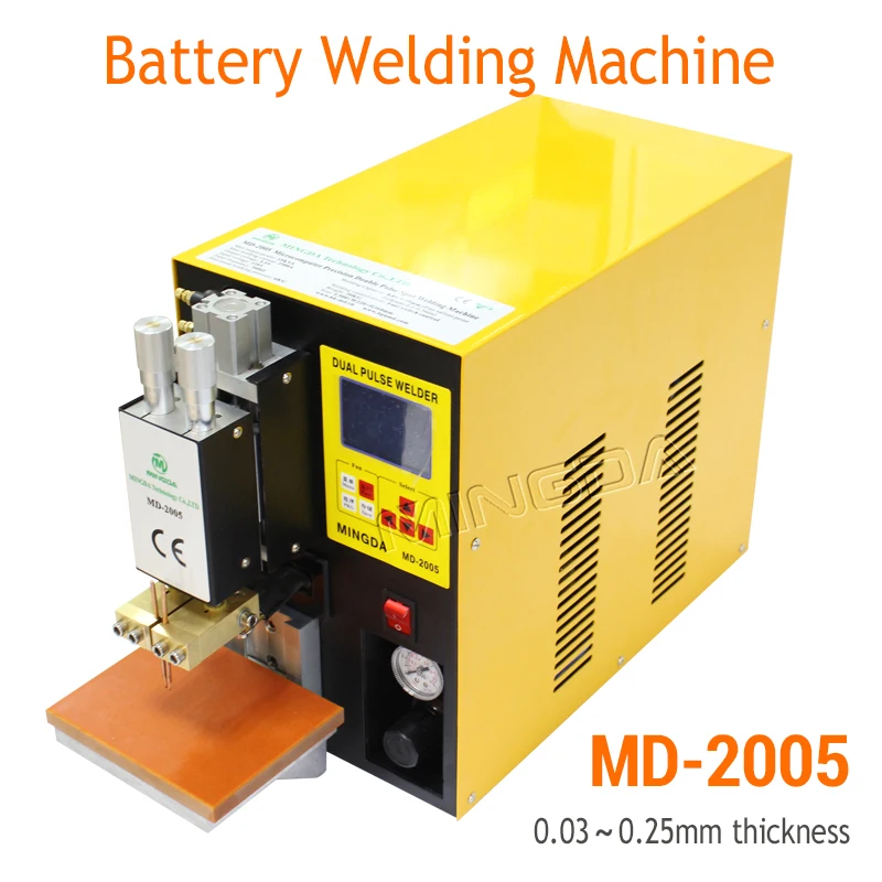 Dual pulse spot welder , MINGDA MD - 2005 large power spot welding machine for battery