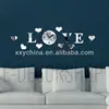 DIY silver flower 3D Modern Large Wall Art Clocks for home decor