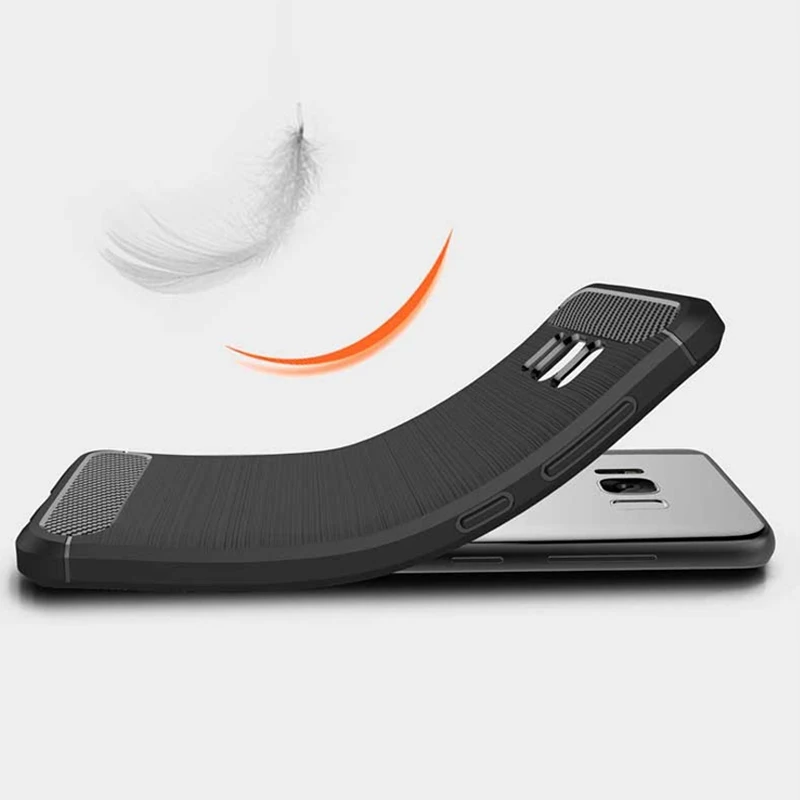2017 New Arrival Carbon Fiber Tpu case for samsung galaxy S8 / S8 plus plus soft cover