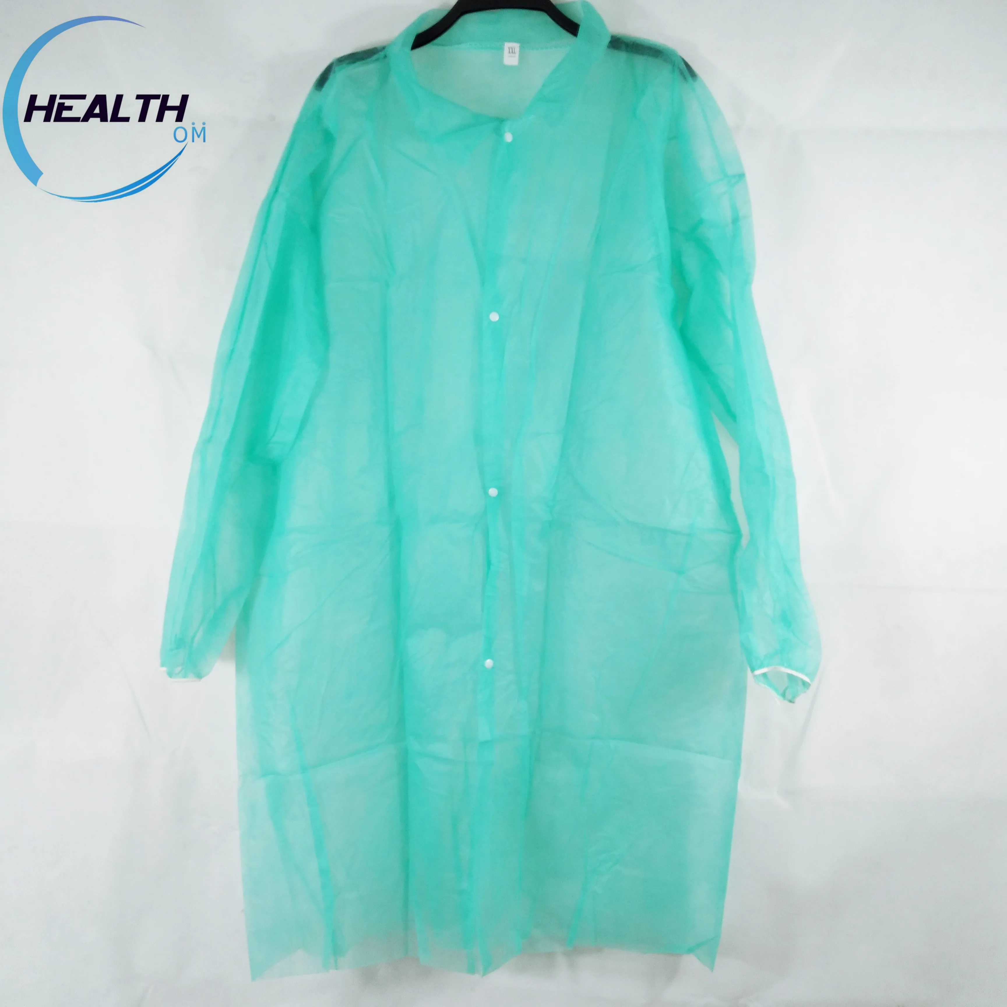 Disposable Nonwoven Pp Lab Coat Hospital Gown Green Buy Disposable