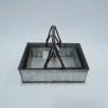 antique rectangle 2/s punch bullet French Style shape metal flower pot stands designs
