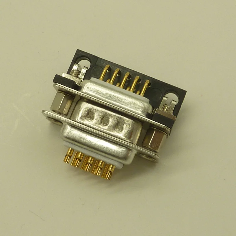 pcb 安装焊接引脚男性电力镀金 d-sub 连接器