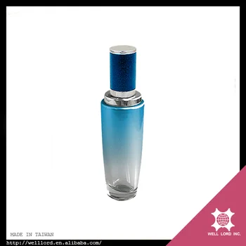 the best quality made in taiwan empty refillable blue perfume bottle