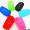 Factory custom silicone rubber car key shell for Audi car key cover