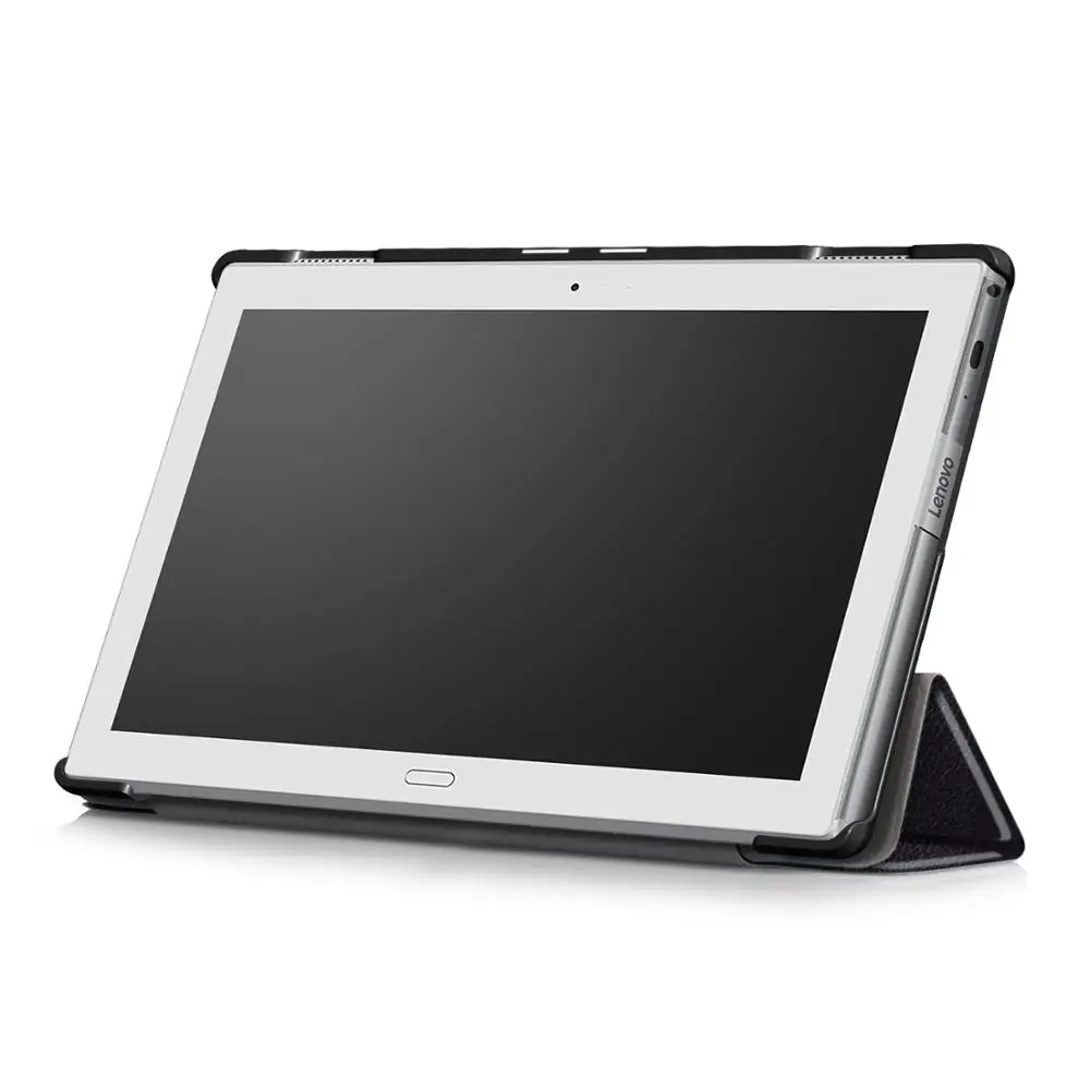 超薄型磁性 pu 皮套适用于联想 tab4 10 plus tb-x704 tb-x704f tb-x7