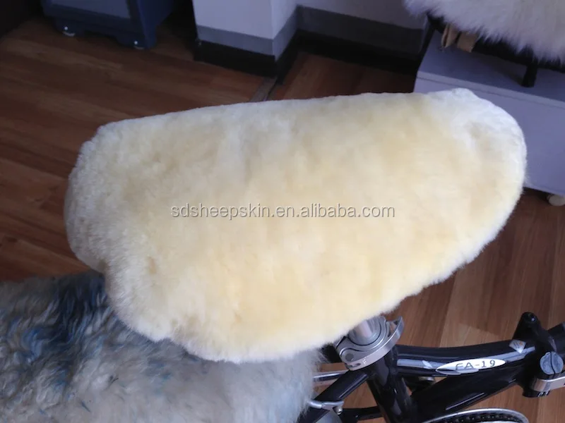 sheepskin bicycle seat cover