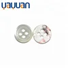 Natural texture glossy elegant 4 hole shell button various sizes