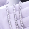 fashion jewelry 2018 mens iced out 4mm diamond 20'' hiphop tennis diamond chain
