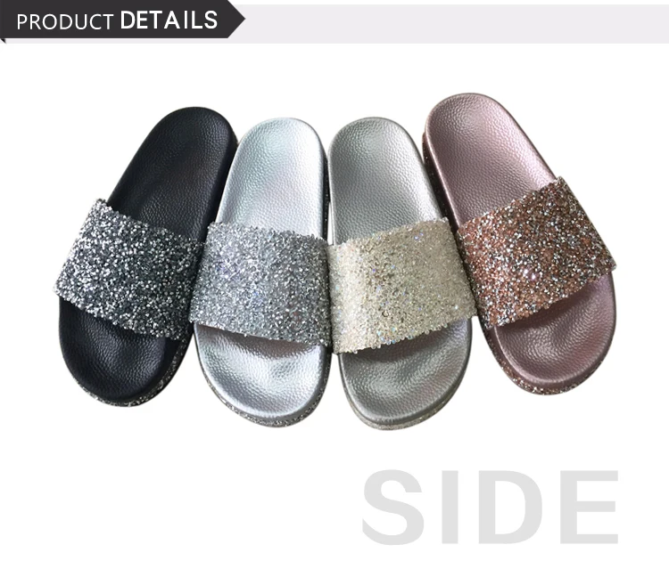 bling slides for women