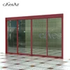 Entrance stainless steel frame automatic sliding glass doors caesar ES200 with electric lock for office