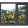 2019 High grade aluminum alloy flat window tempered glass Window