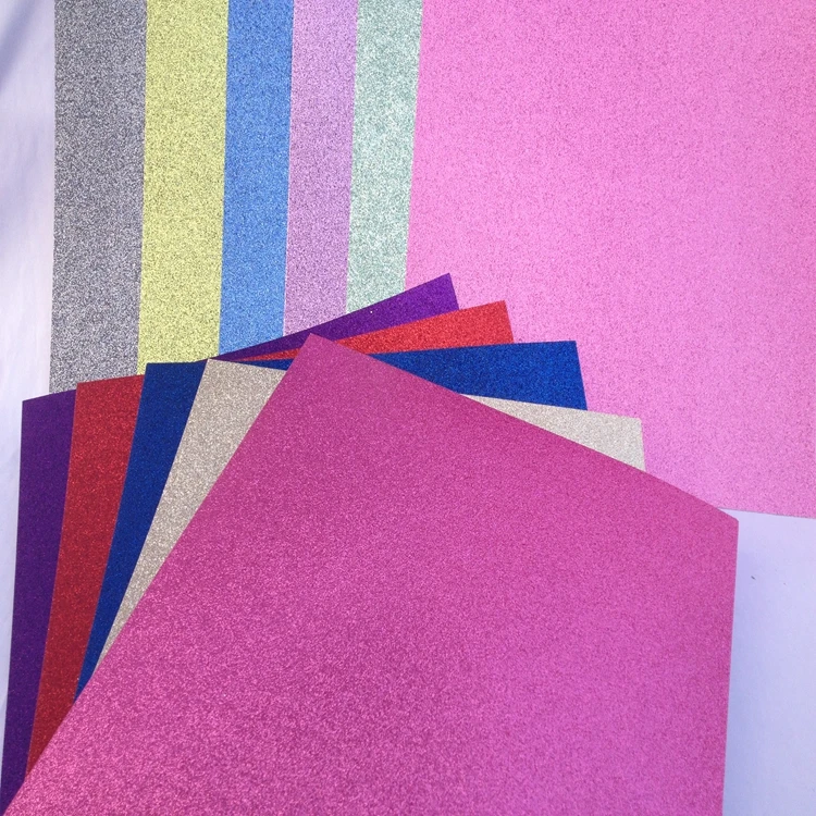 Glitter Cardstock Paper Glitter Gift Wrapping Paper Green Glitter Paper