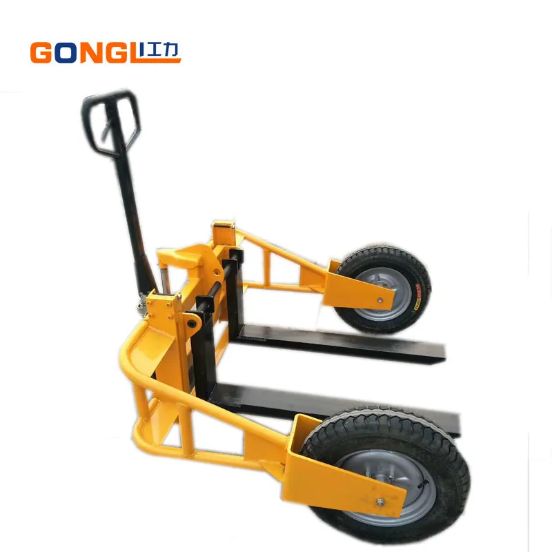 Yellow New Brand 1ton Load Capacity Big Wheel Pallet Truck Buy Big
