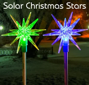 Christmas Star Solar Garden Stake Light Color Changing Led Christmas Star Solar Garden Stake Light Color Changing Led