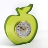 Top Selling Apple Shape Personalized Polished Unique Small Digital Acrylic Desk Clock For Giveaway Gifts