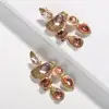 22636 Dvacaman New Statement Vintage Luxury Big Rhinestone Crystal Gold Plated Drop Dangle Earrings for Women Jewelry
