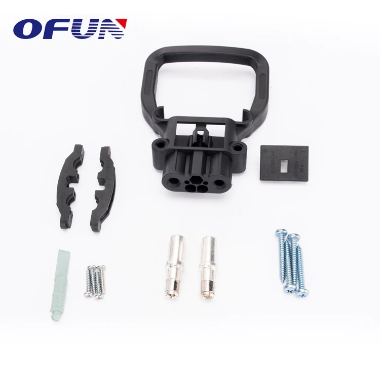 OFUN ROHS Certificate 2 Pin Electric Male Female Plug Connectors 80A