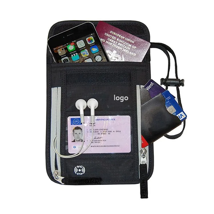 Travel Waterproof Cell Phone Passport Holder Wallet Stash Neck Pouch ...