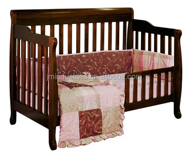 antique wood crib