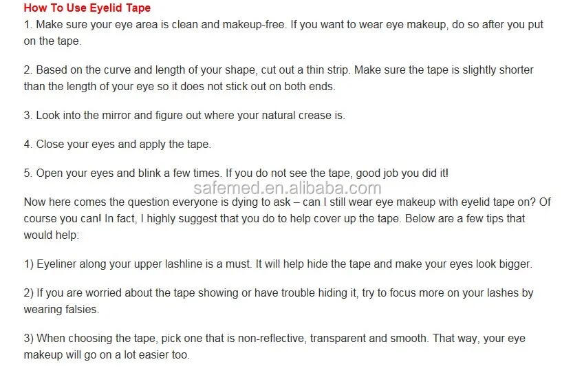 how to use  eyelid tape 1