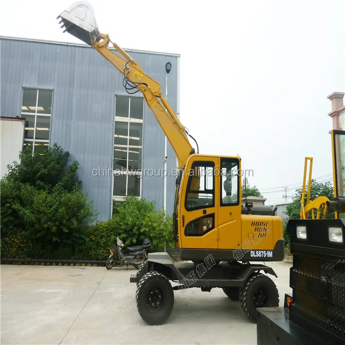Farm hydraulic excavator 2 Ton digger with bulldoze