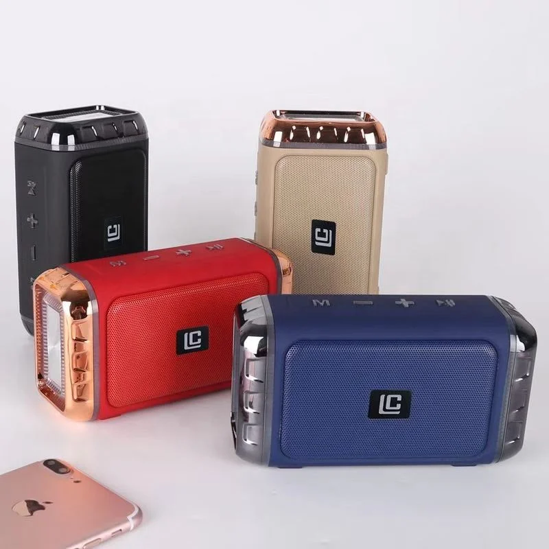 Portable Mini Bluetooth Booster Speakers Wireless Hands Free Colorful Flashing LED TF USB FM Sound Music For iPhone X Samsung - ANKUX.COM