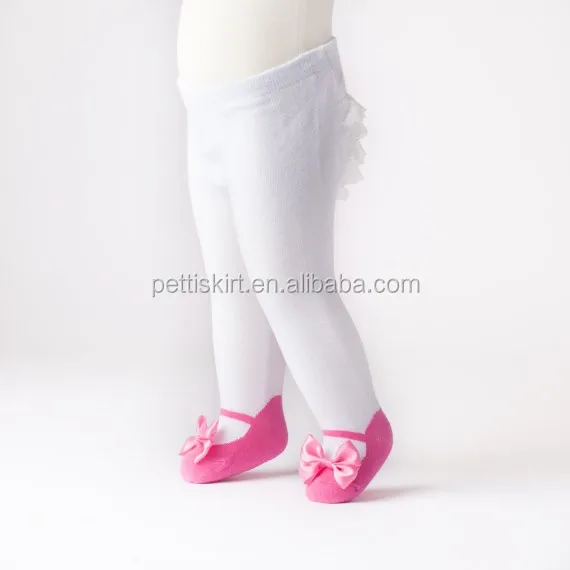 baby tights with ballet shoe