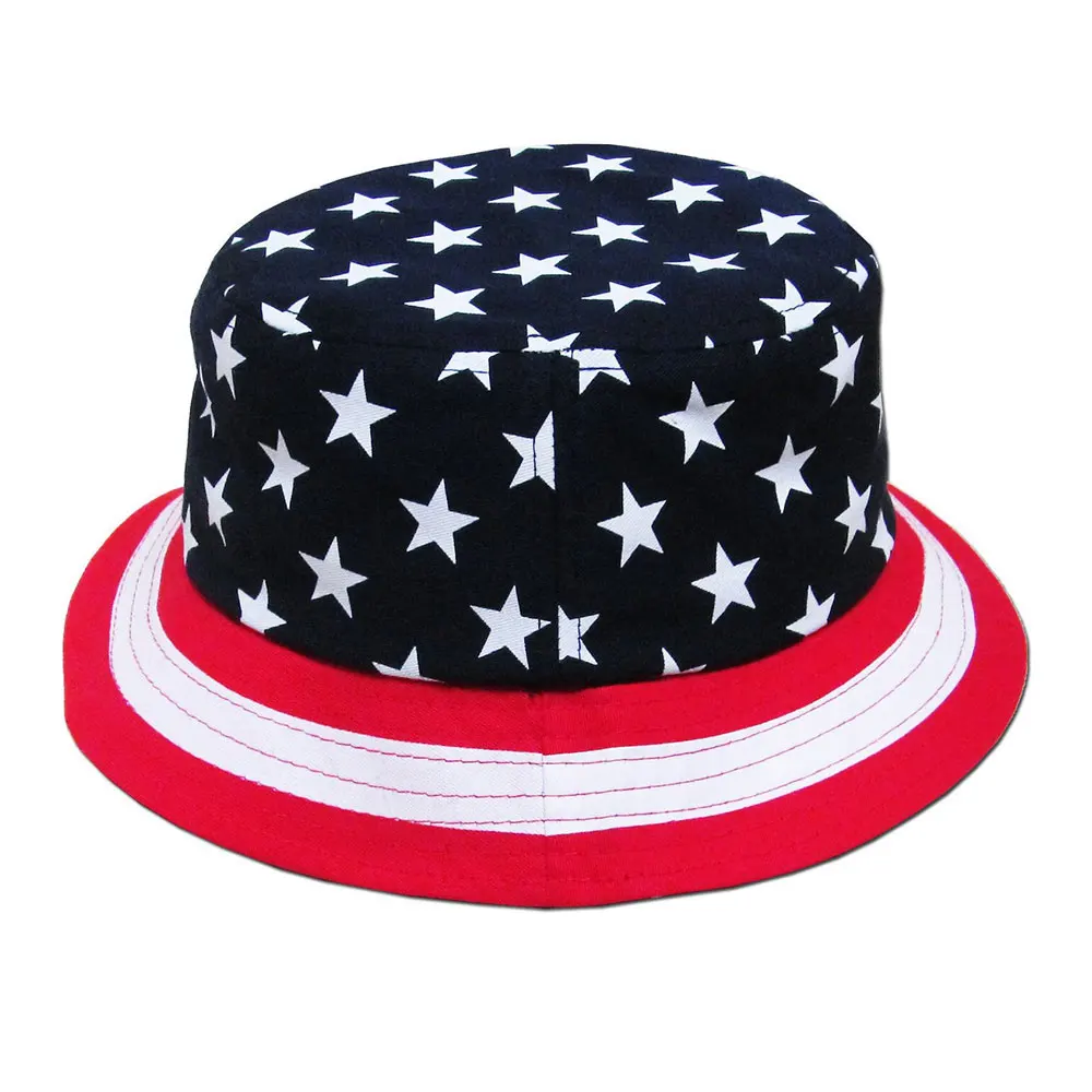 usa bucket hat with string