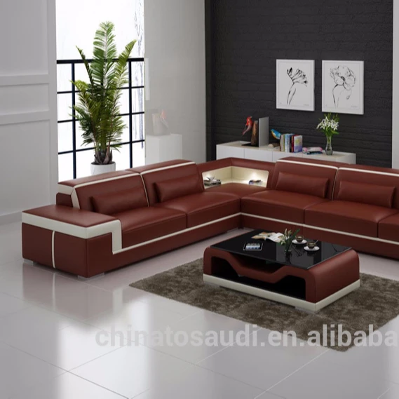 Genuine Leather Modern Living Room Furniture Sofa Set - Buy Modern